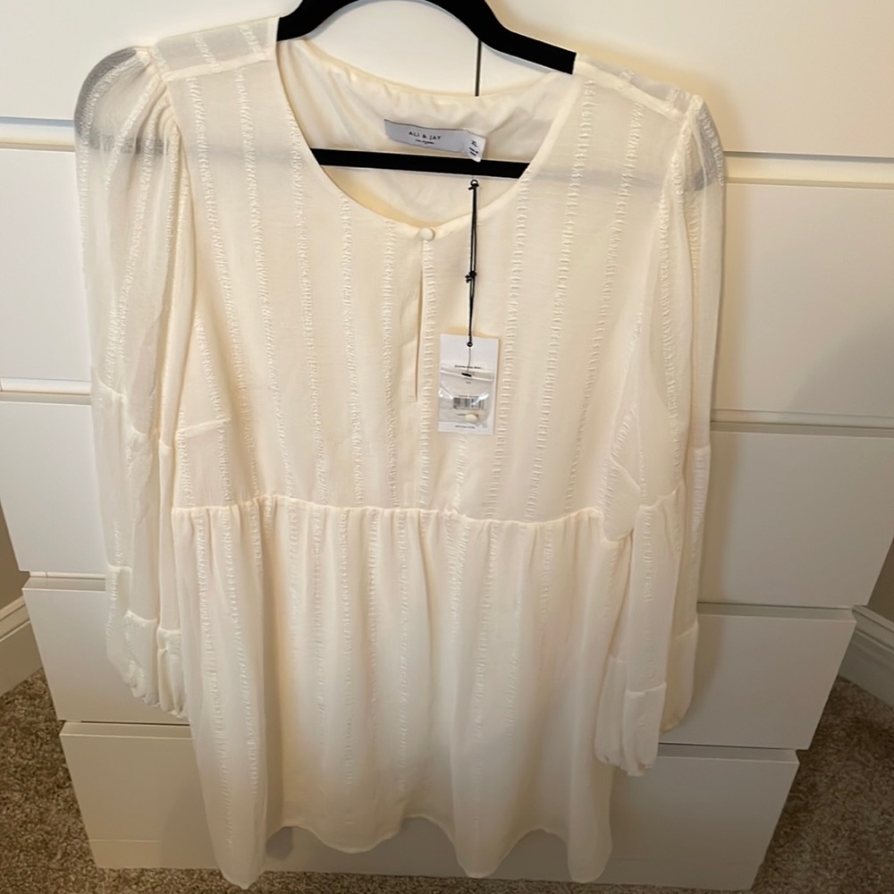 Cream/White Mini Dress
